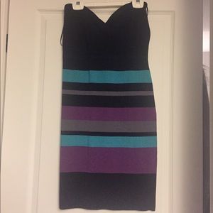 Strapless evening dress